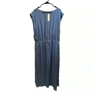 Chico’s Tie Waist Sleeveless Maxi Dress Size XL